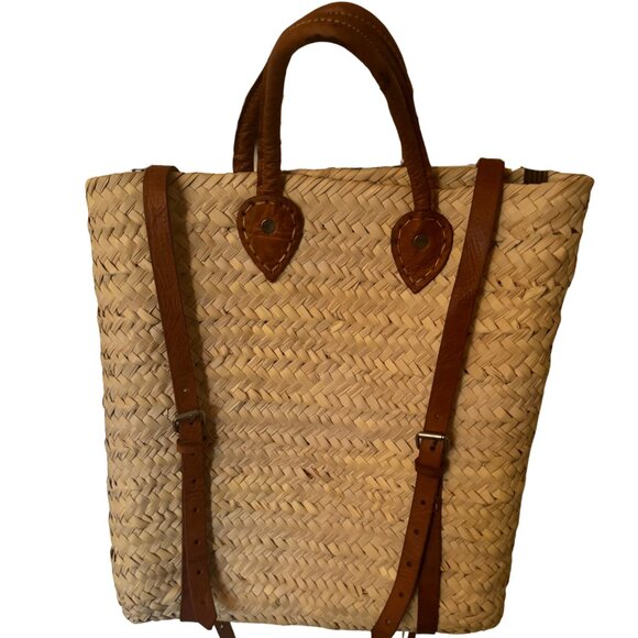 Handmade Straw Backpack - Picture 4 of 7